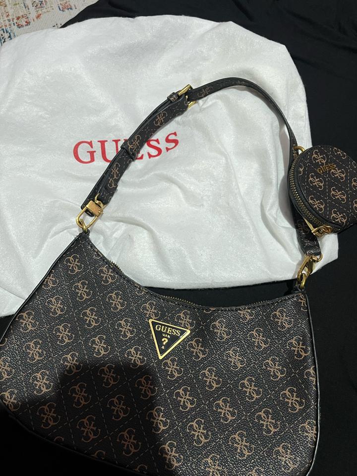 Сумка GUESS Alexie, цвет: Coffee