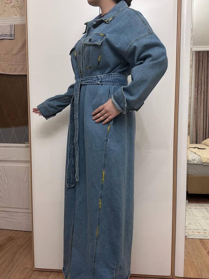 Джинсовое платье MOSCHINO