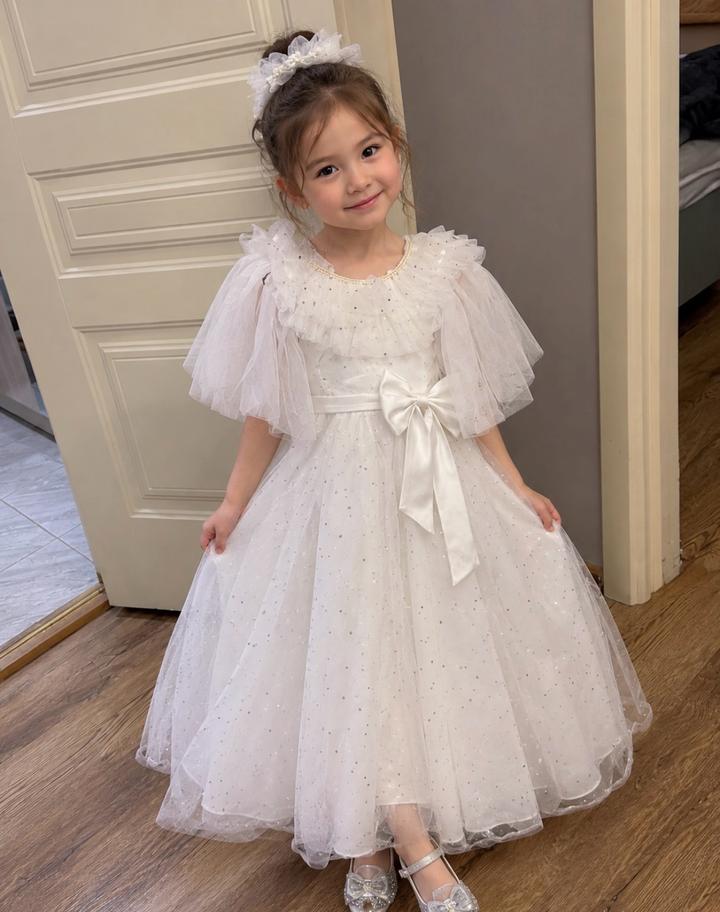 1001 Dress Нарядное детское платье с бантом и сеткой