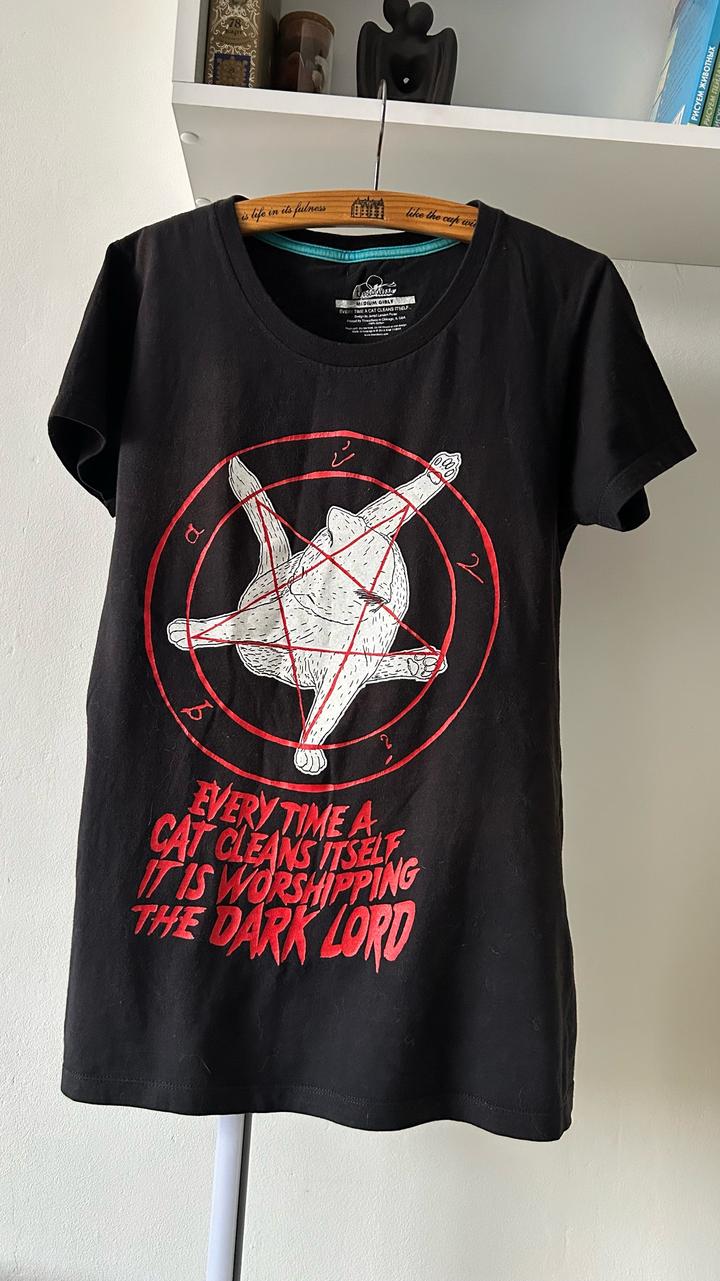 Винтажная футболка Threadless «Every Time A Cat Cleans Itself» (размер S/M)
