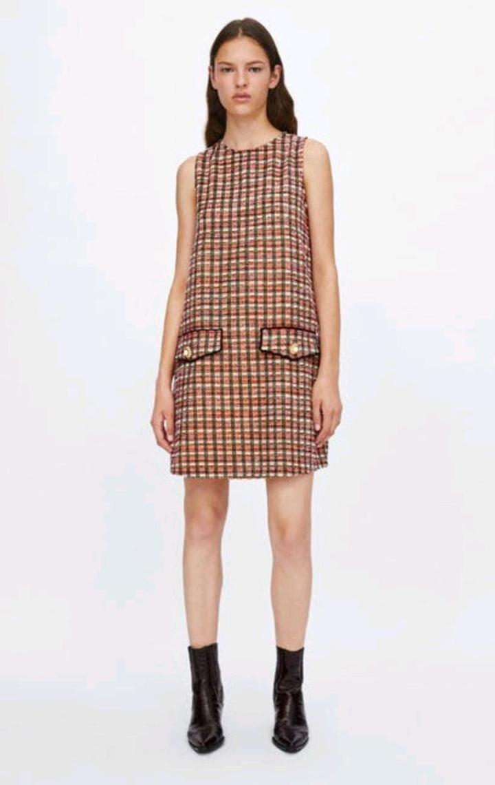 Твидовый сарафан Zara