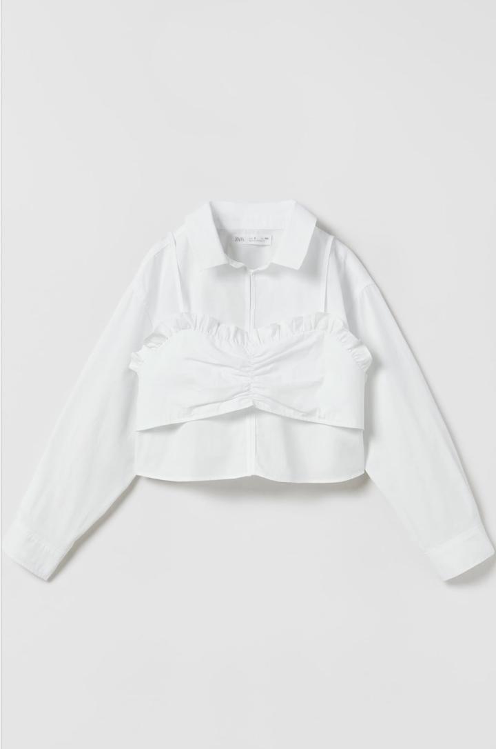 Рубашка с топом ZARA