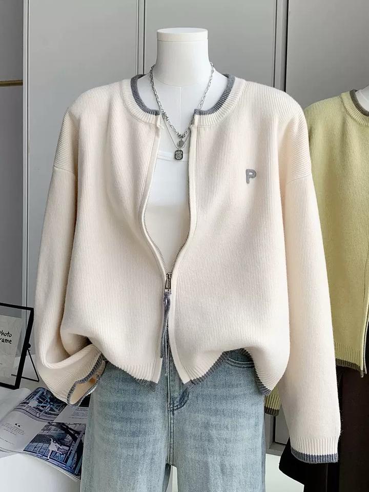 Zara Трикотажный кардиган на молнии