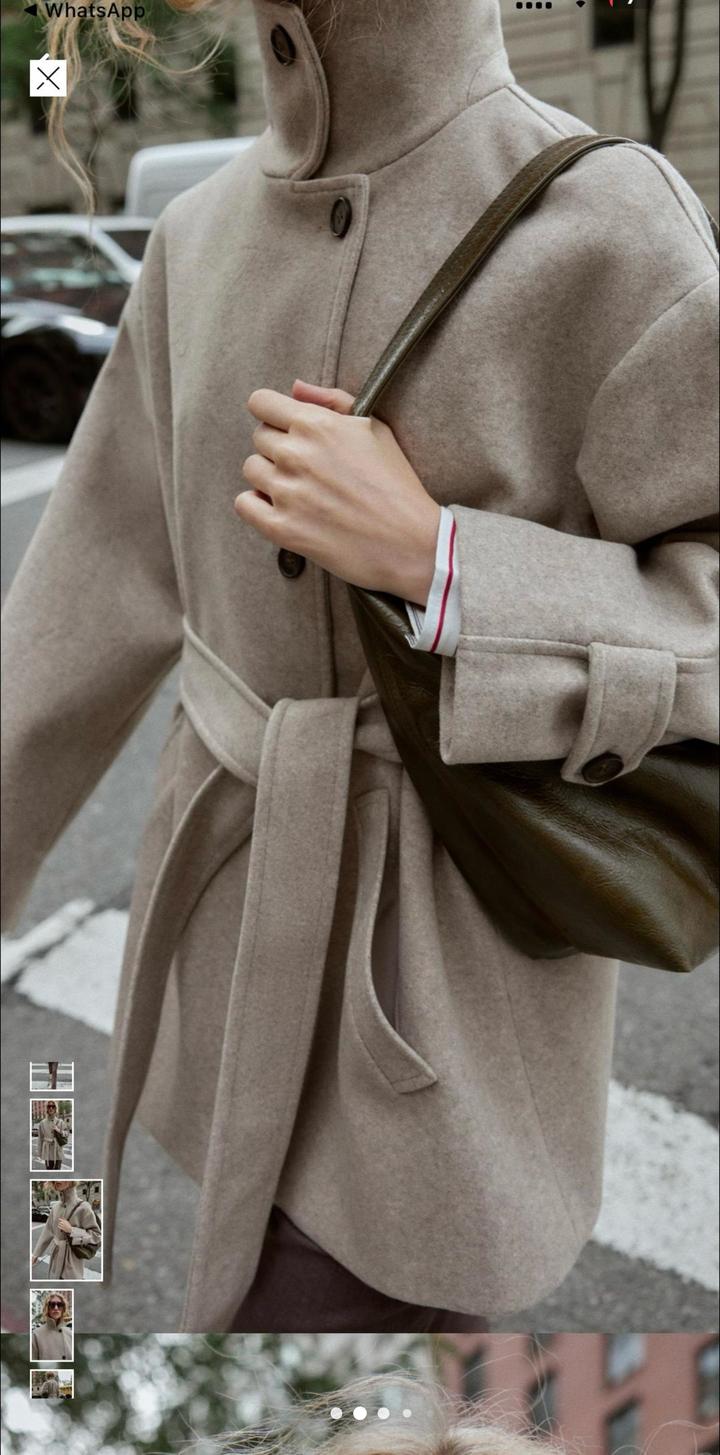 Zara Пальто с поясом