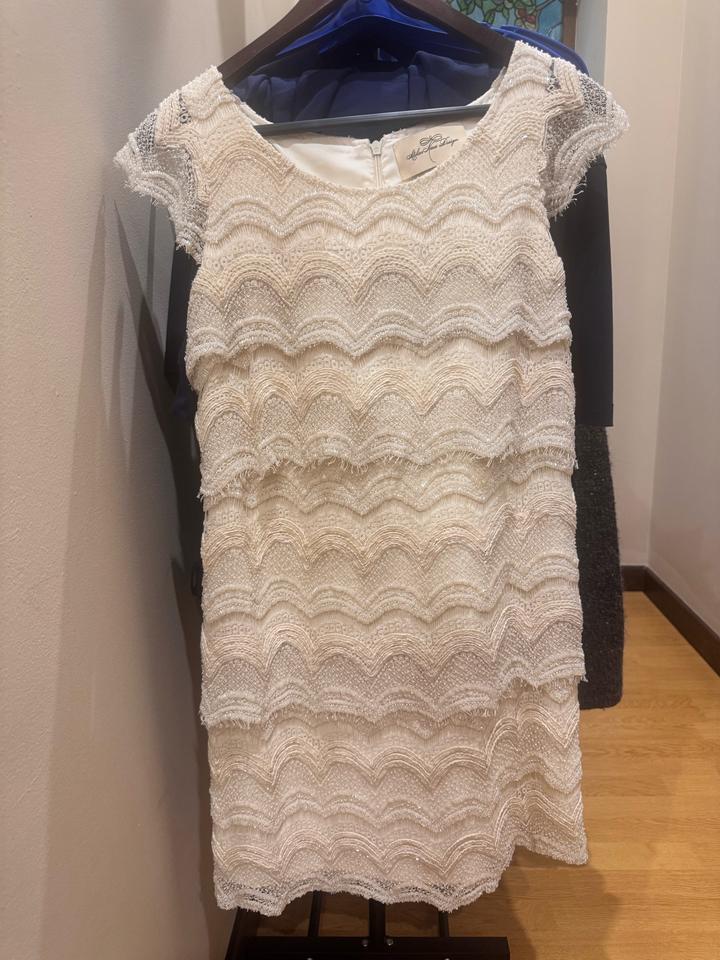 atelier nova design Кружевное платье с бисером