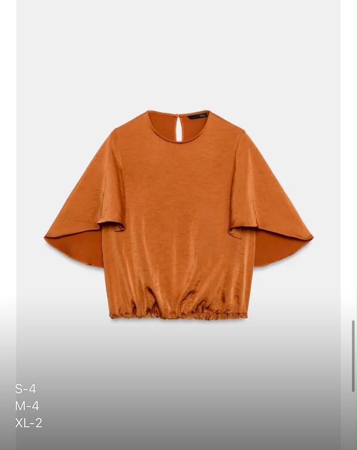Zara Топ с широкими рукавами