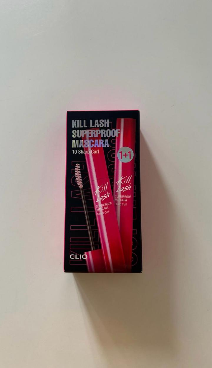 Тушь для ресниц Clio Kill Lash Superproof Mascara 1+1