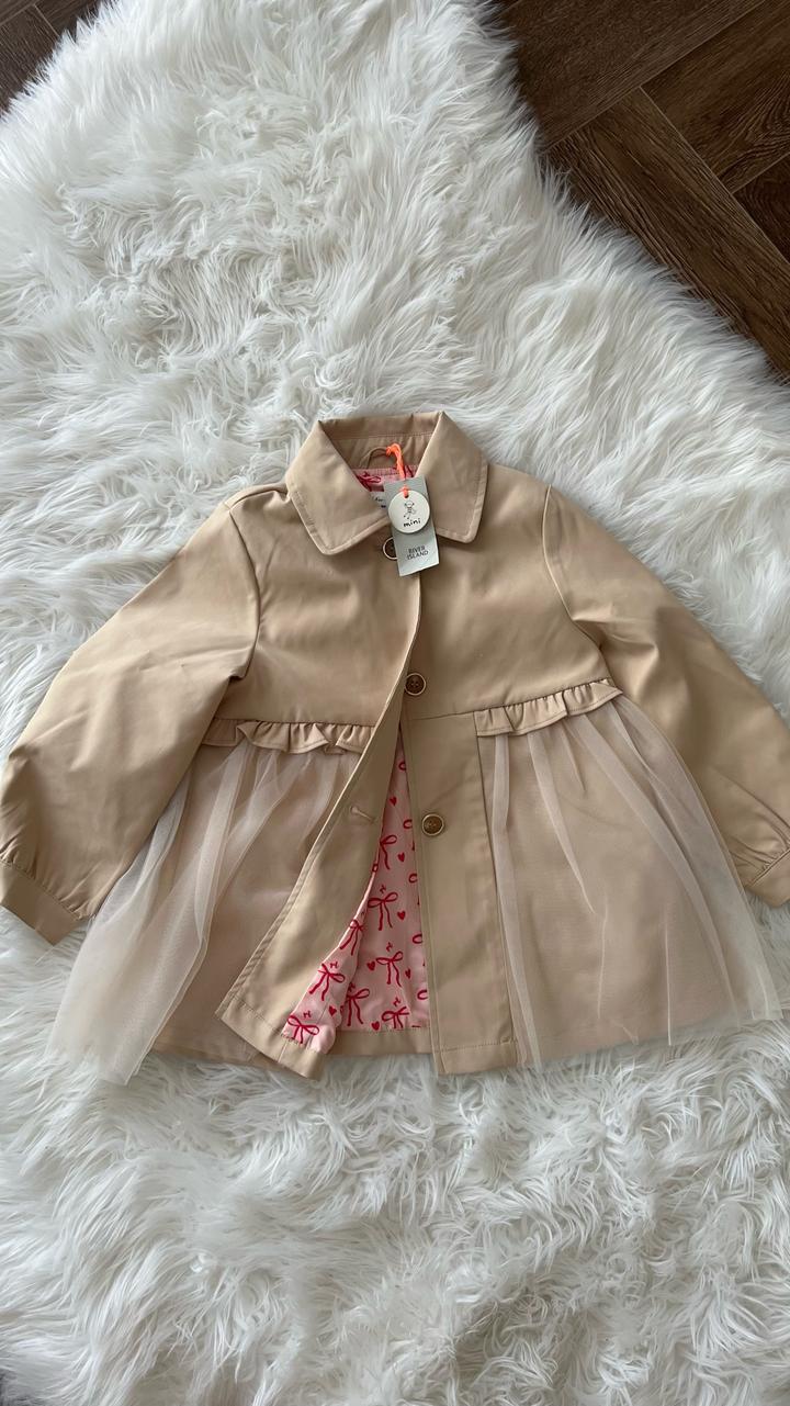Тренч River Island для девочки новый 2-3 года