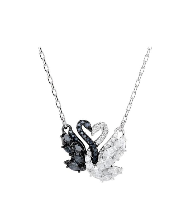Колье Swarovski с подвеской лебеди