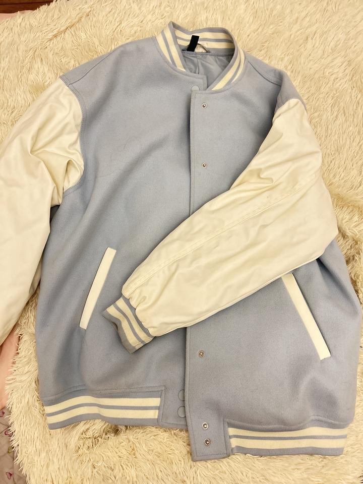H&M Бомбер голубой женский