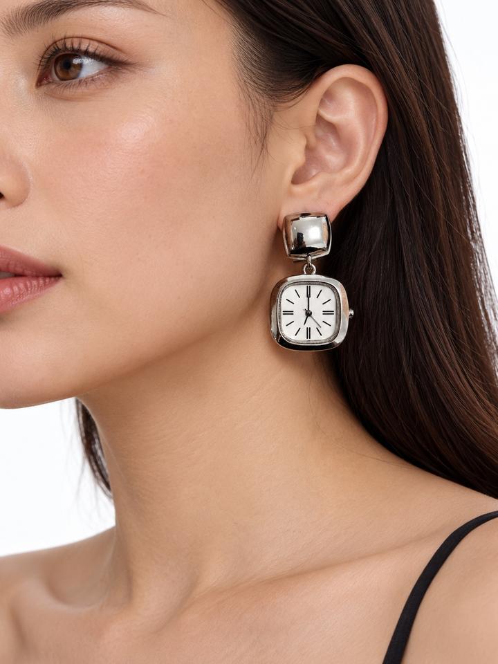 Zara Серьги-клипсы в виде часов