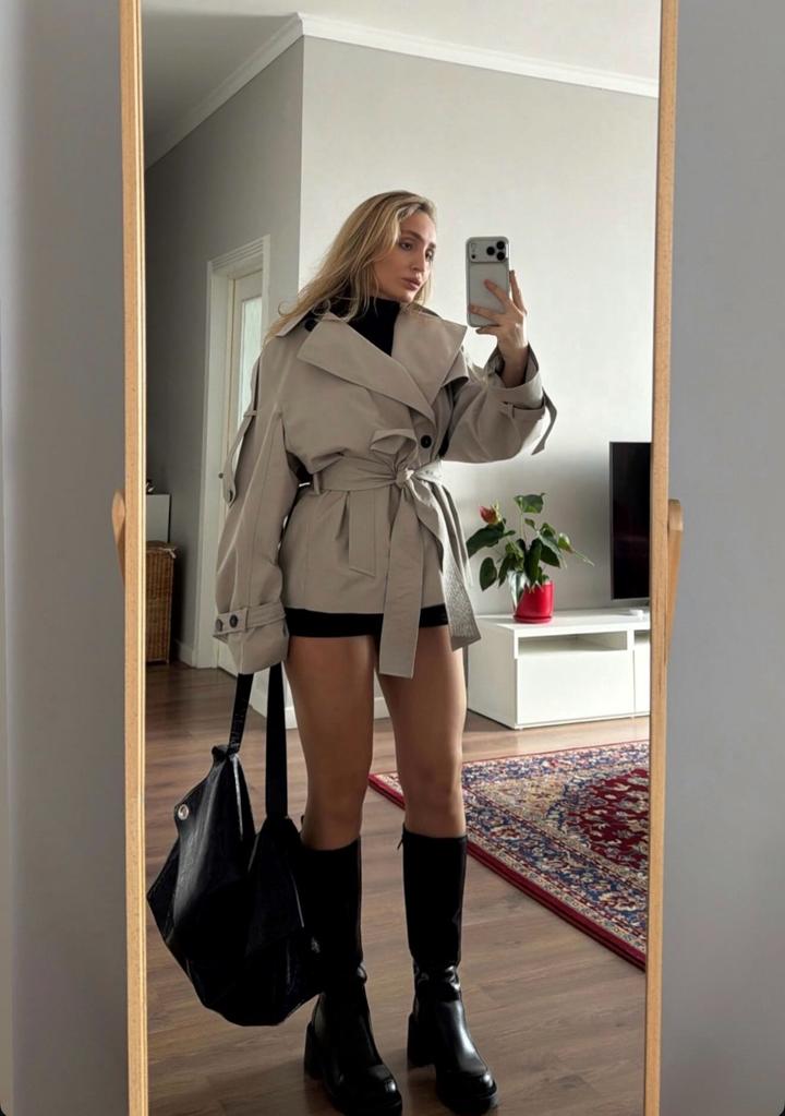 Zara Сапоги на грубой подошве
