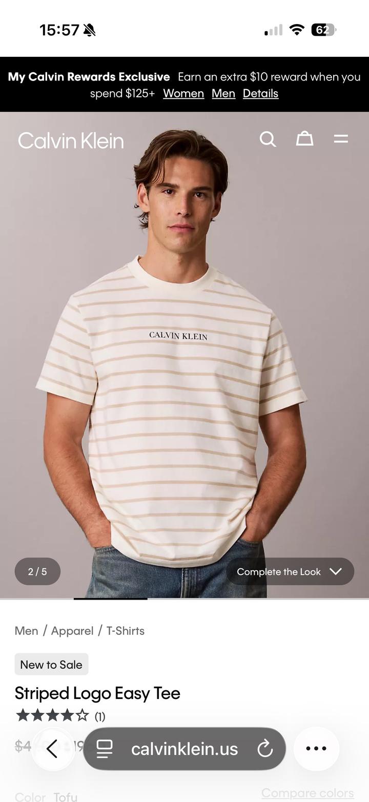 Футболка Calvin Klein в полоску