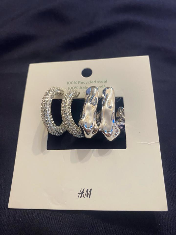 H&M набор сережек-колец