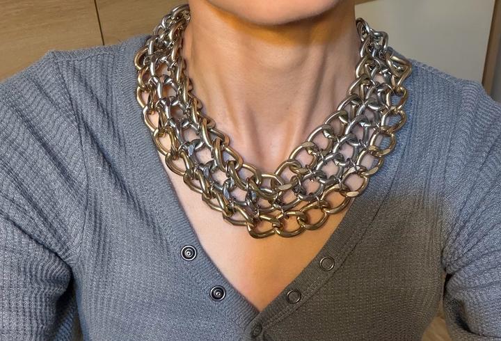 Многослойное колье-цепи TopShop
