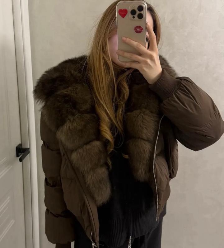 Max Mara Куртка с меховым воротником