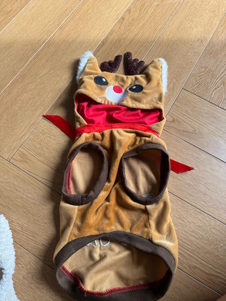Новогодний костюм оленя для питомца