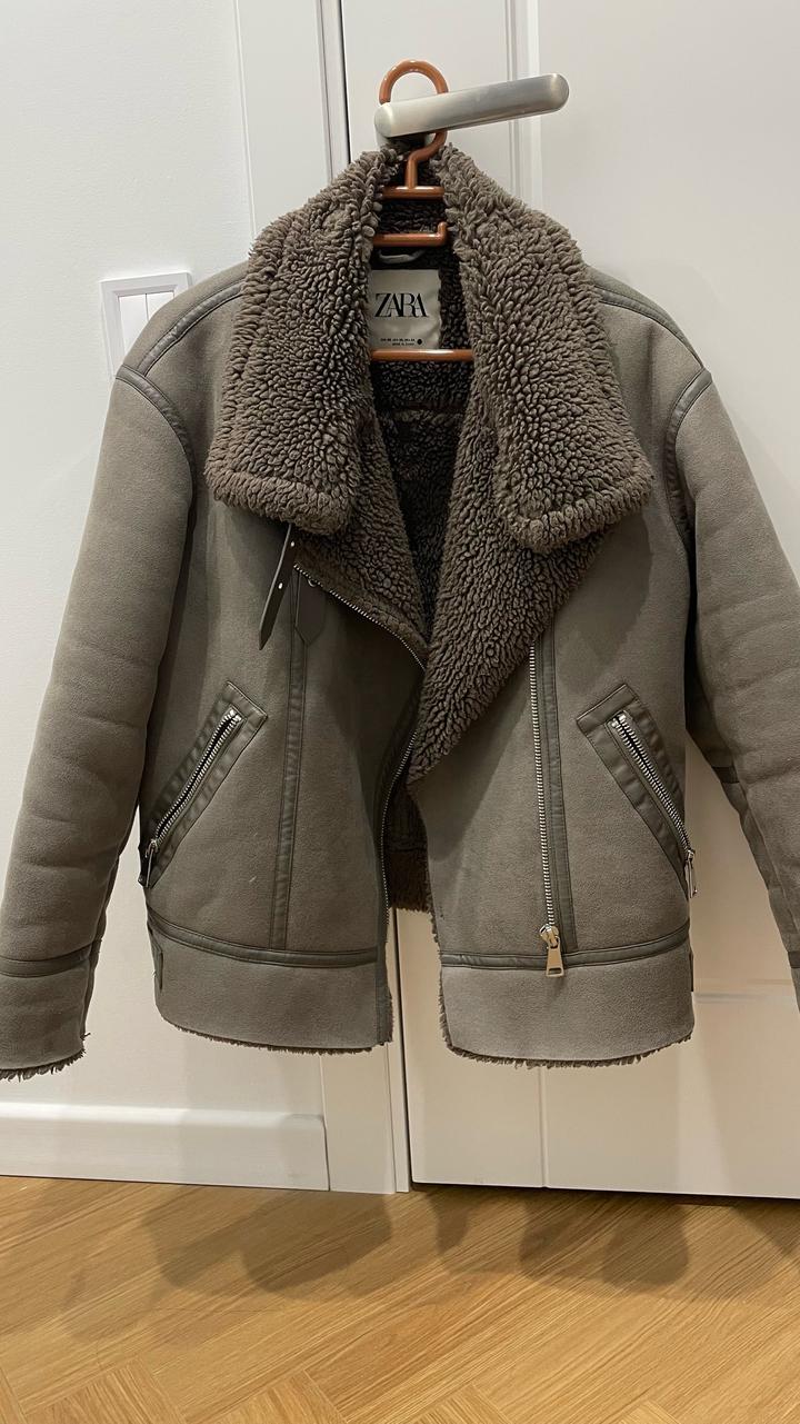 Дубленка авиатор ZARA