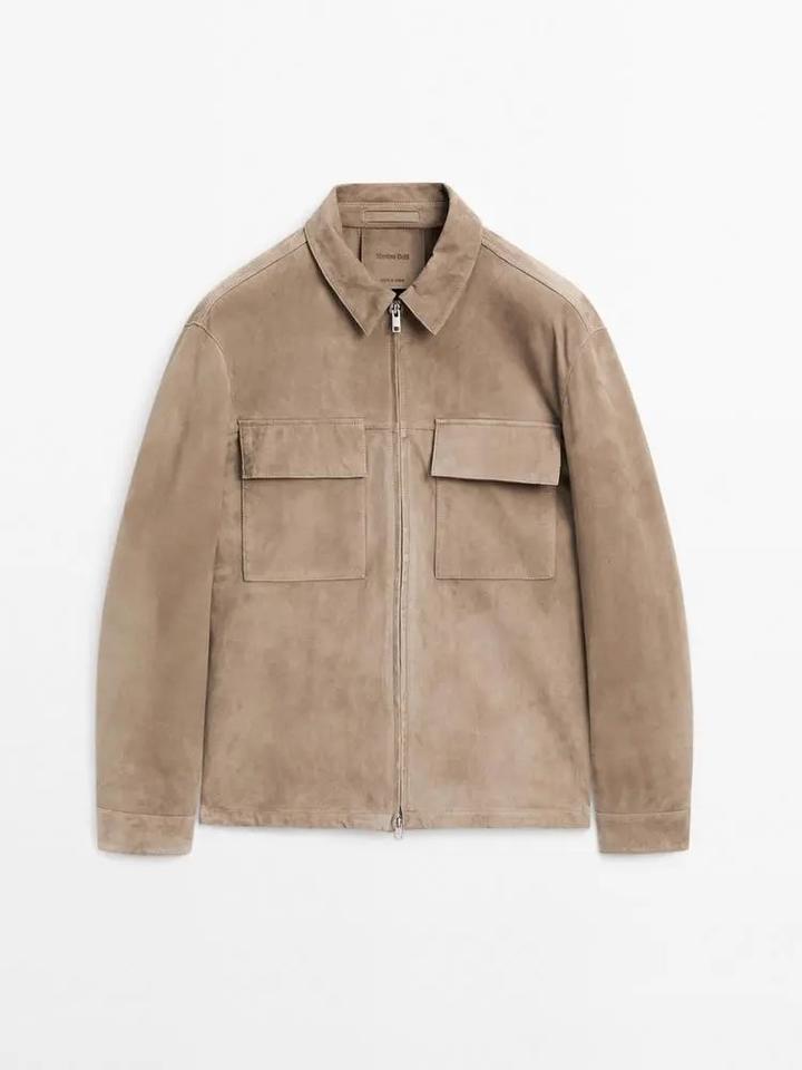 Замшевая куртка Massimo Dutti