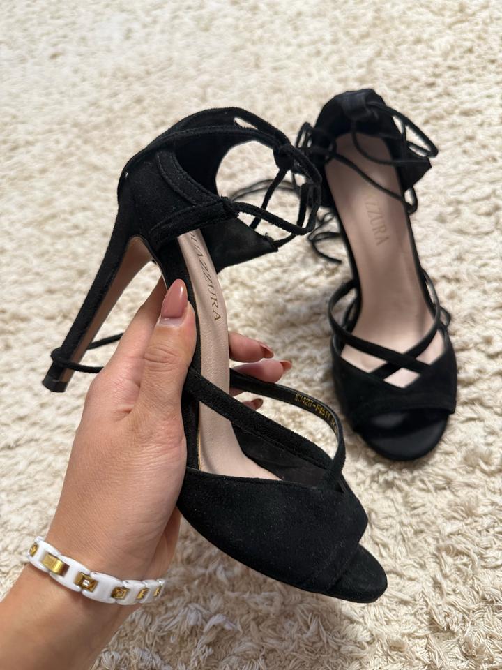 Zara Черные босоножки