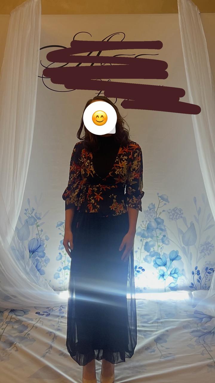 Платье миди Zara + накидка