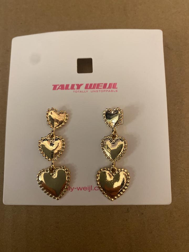 Серьги Tally Weijl с сердечками