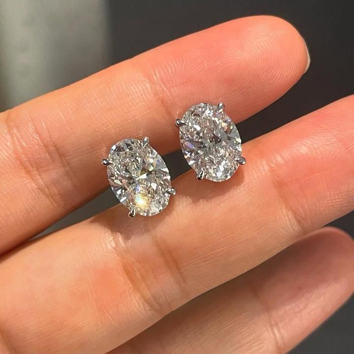 Tiffany & Co. Серьги пусеты с премиум цирконом
