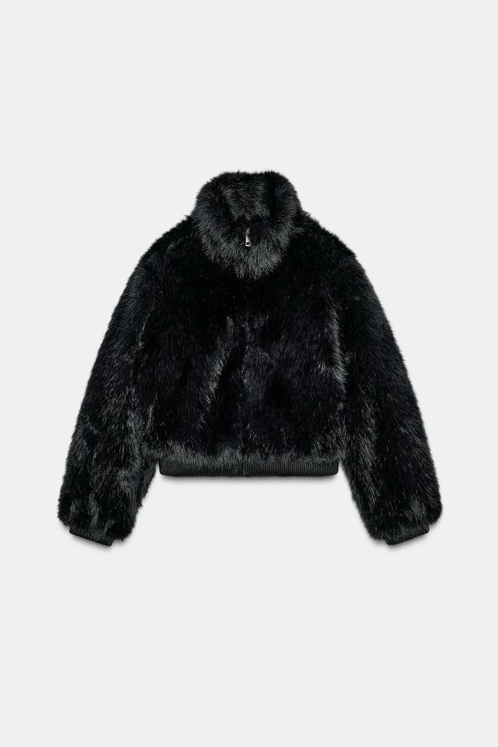 Короткая шубка Zara из искусственного меха