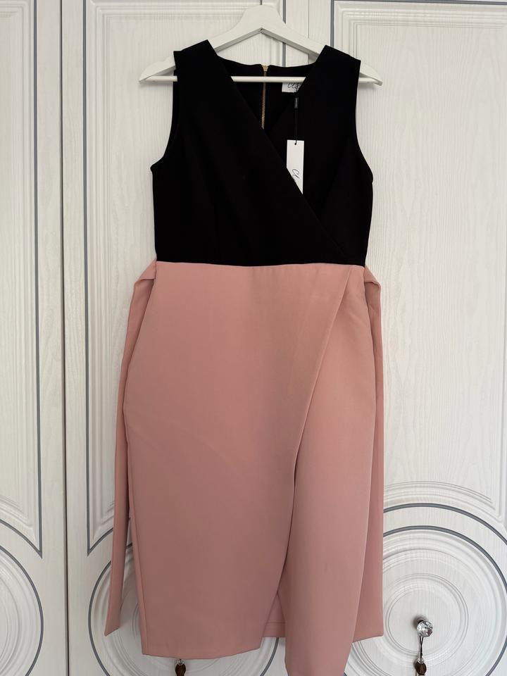 Closet Платье миди комбинированное