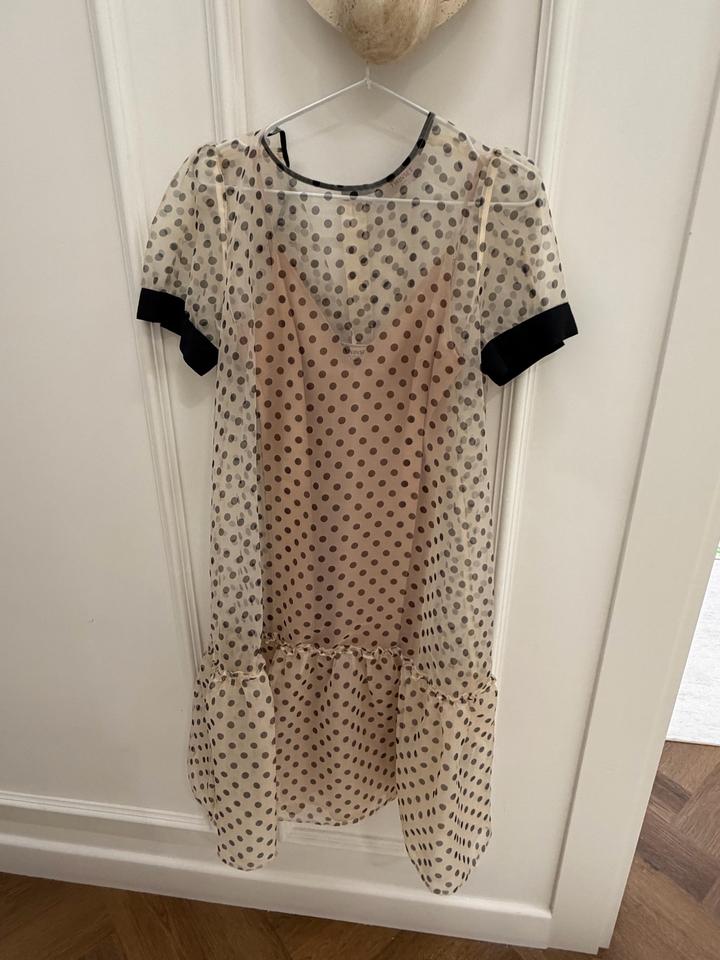 TwinSet Milano платье двухслойное в горошек