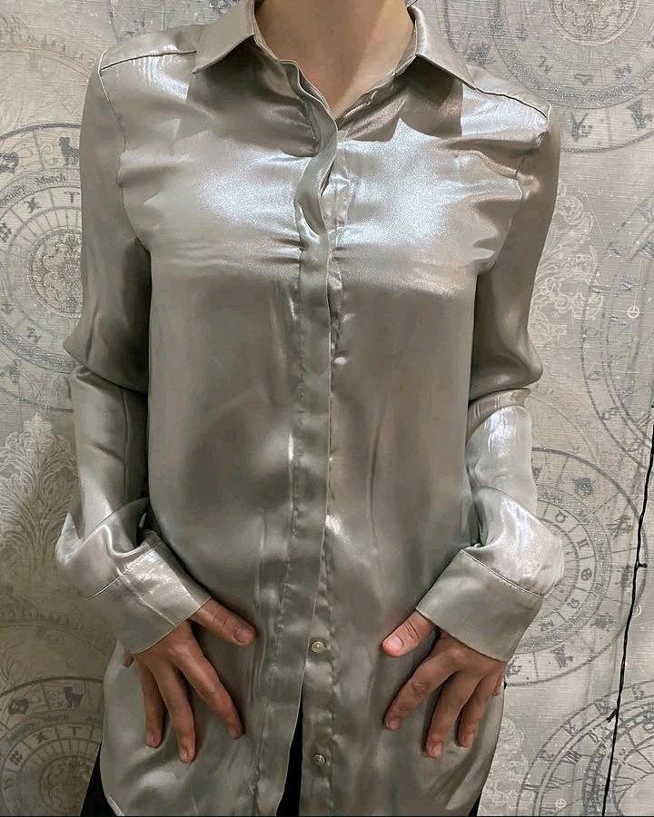 H&M Серебрянная рубашка