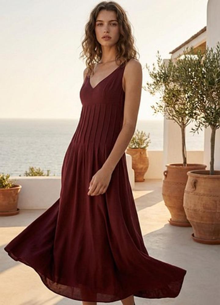 Платье миди на бретелях Zara