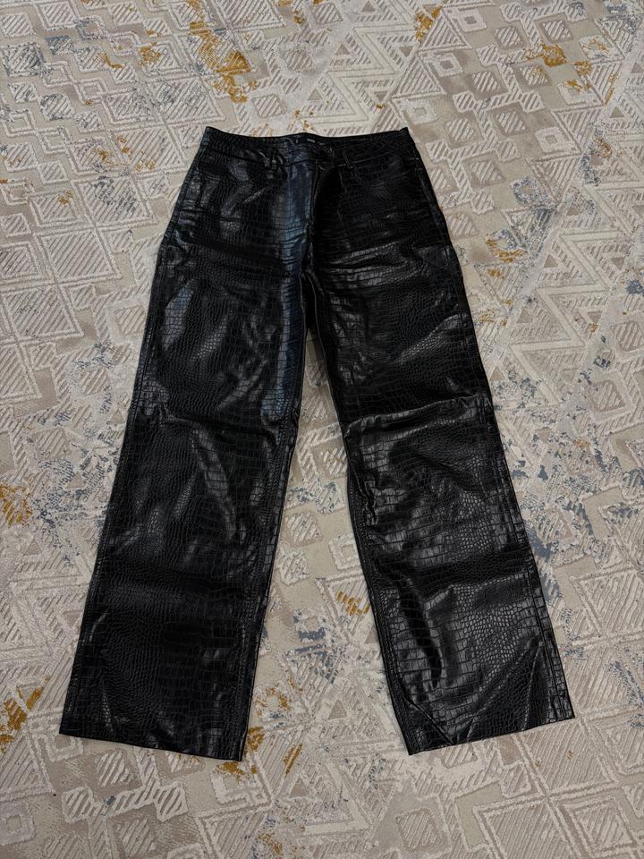 Mng Basics Брюки из экокожи