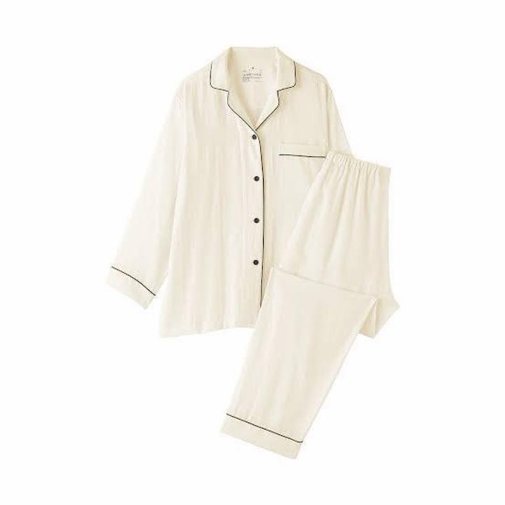 Женская пижама с рубашкой и брюками Muji
