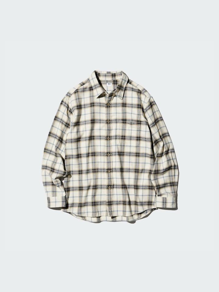 Uniqlo фланелевая рубашка в клетку