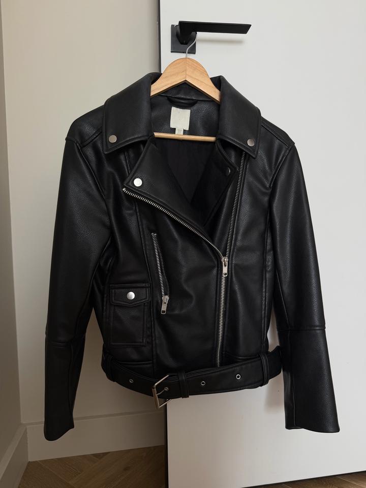 Кожаная куртка H&M размер XS
