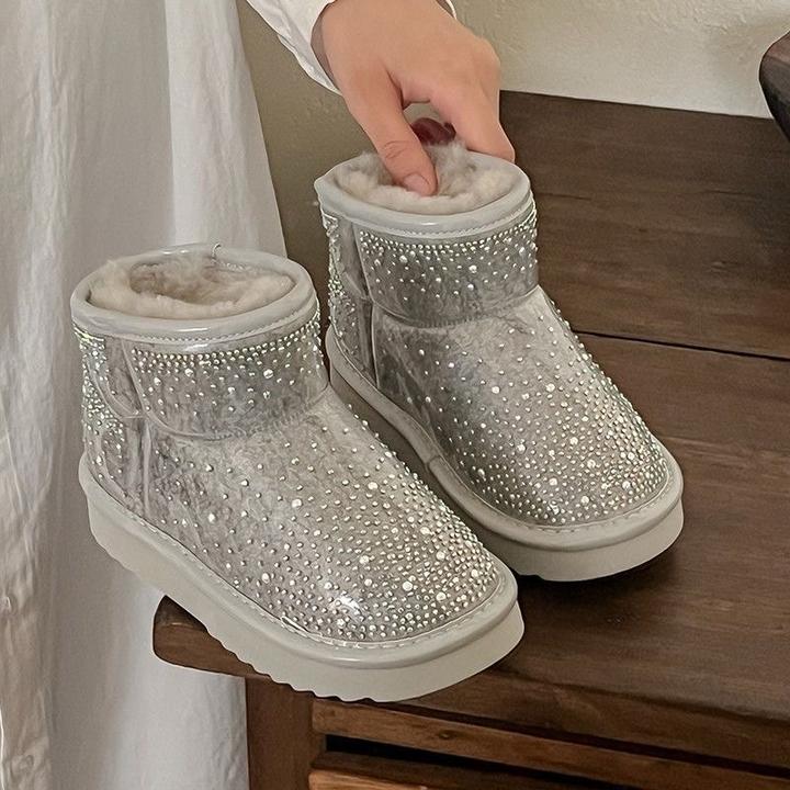 Угги со стразами
