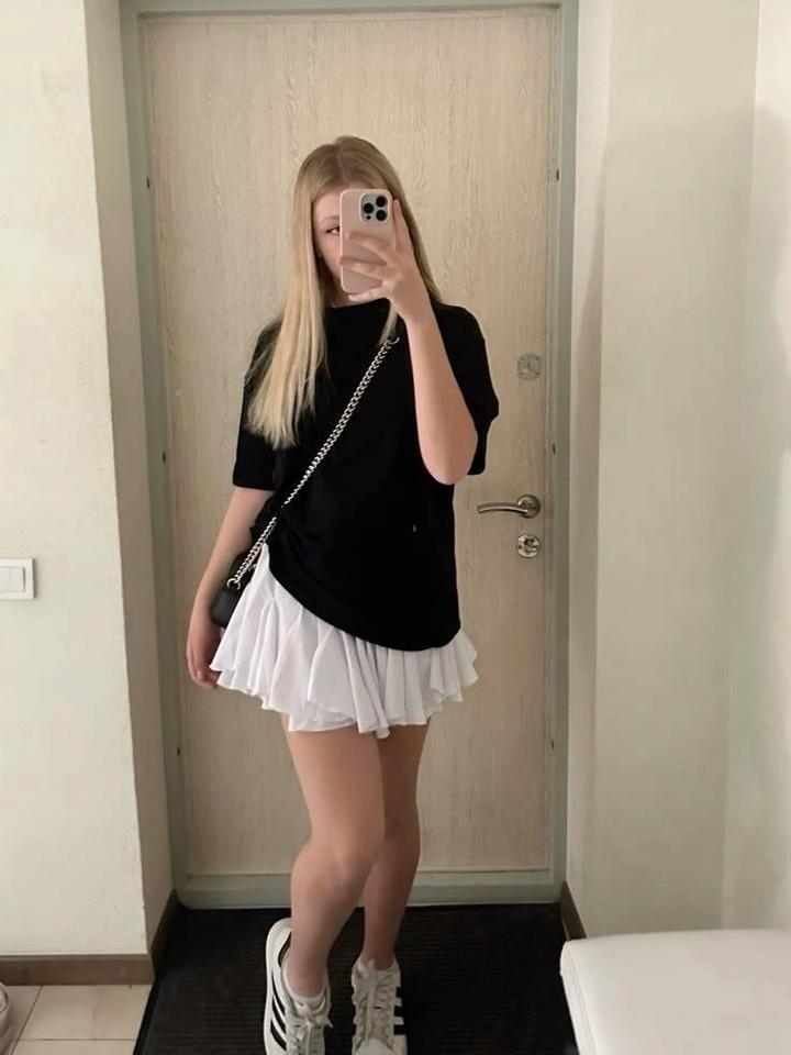Юбка белая