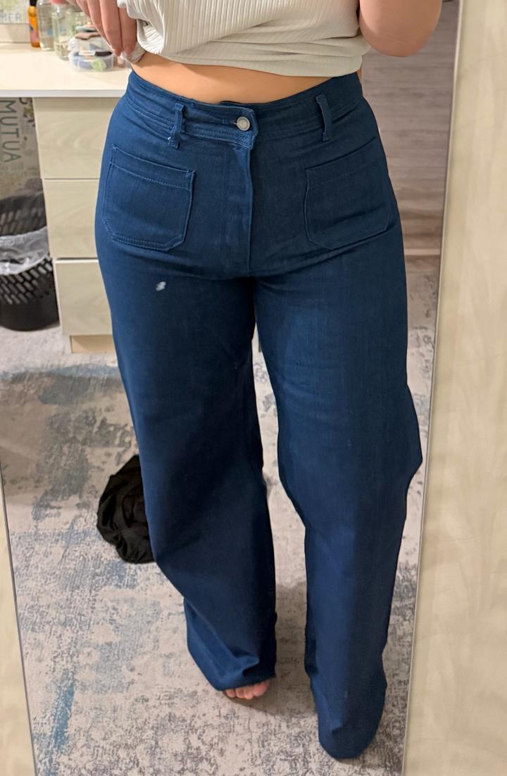 Zara джинсы с высокой посадкой
