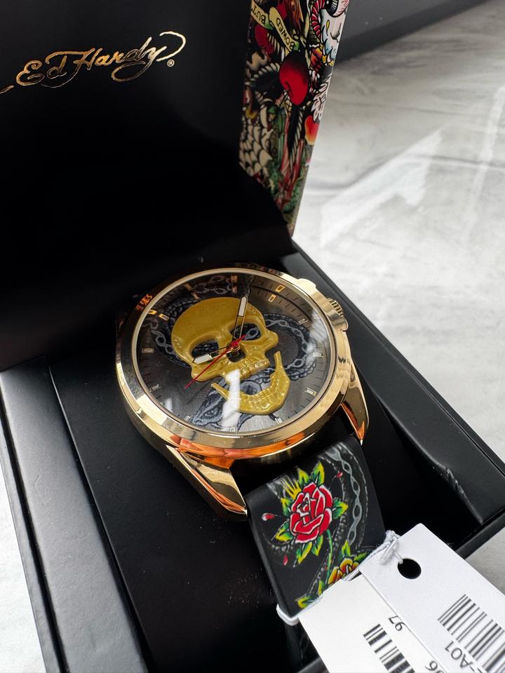 Часы Ed Hardy с черепом
