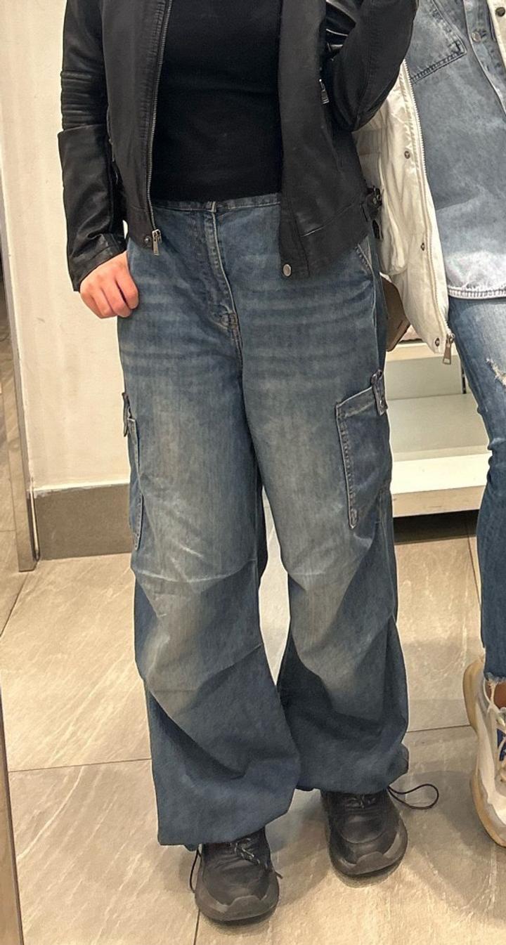 H&M бэгги джинсы на низкой посадке