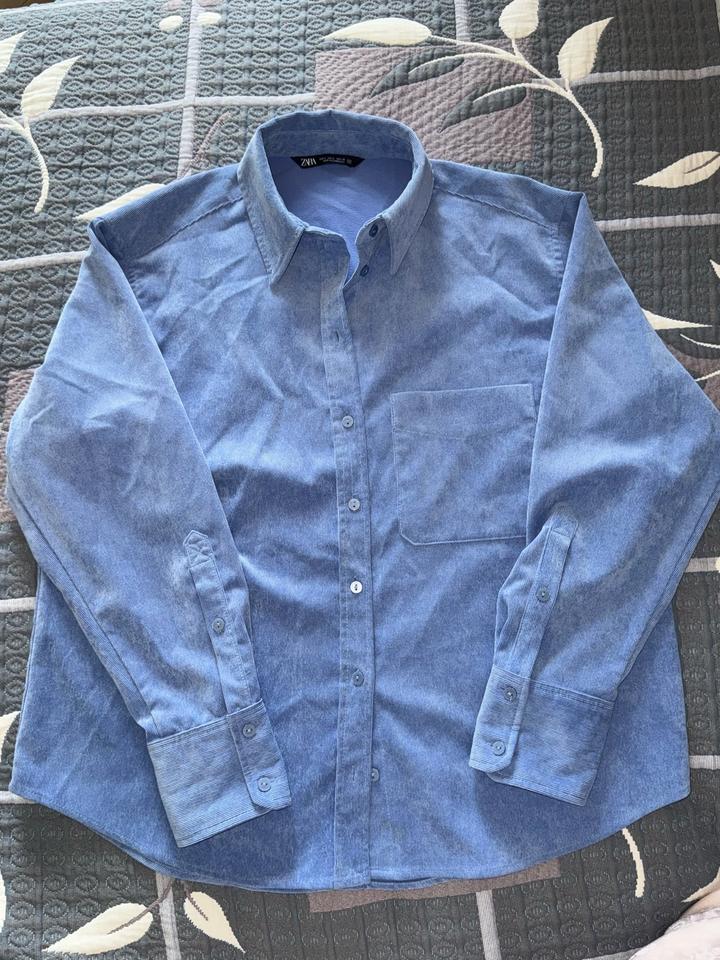 ZARA рубашка из вельвета