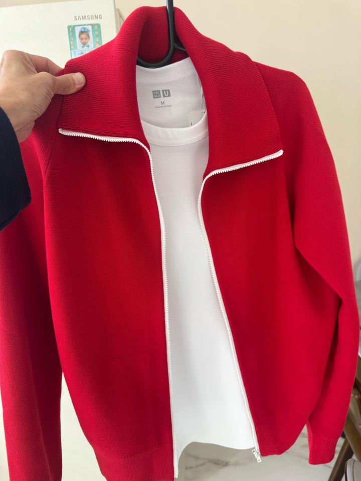 Uniqlo трикотажная кофта на молнии