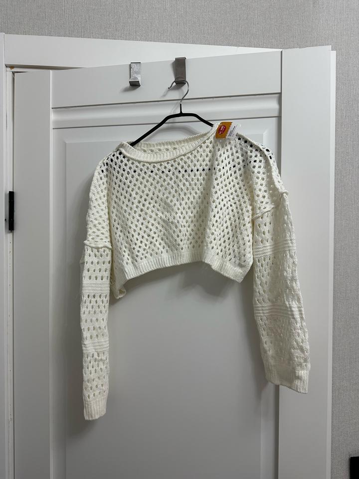 H&M вязаный кроп-топ