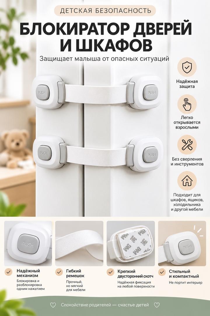 Блокиратор дверей и шкафов