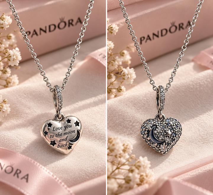 Pandora колье сердце