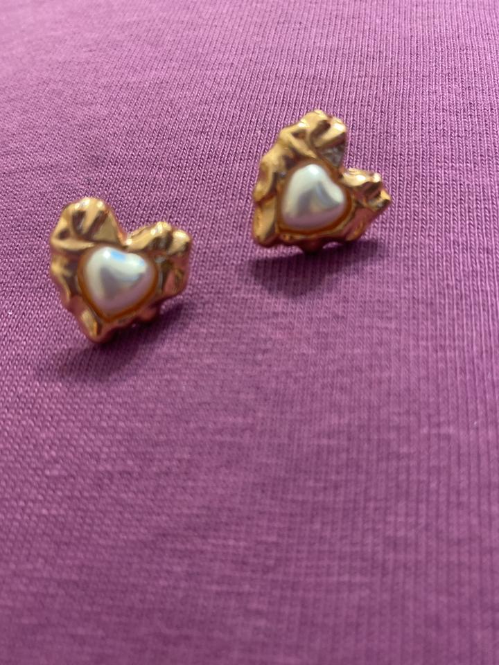Серьги  сердце