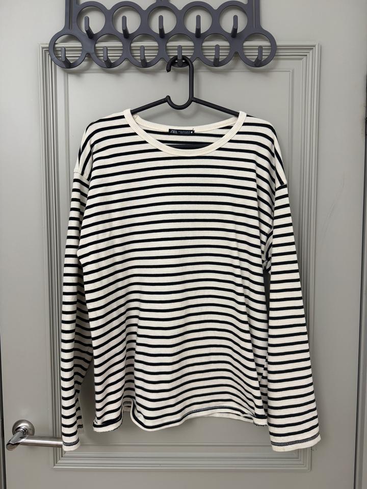 Лонгслив Zara в полоску