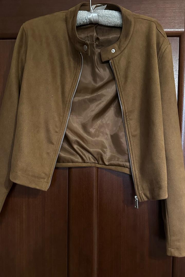 Stradivarius Укороченная куртка из экозамши