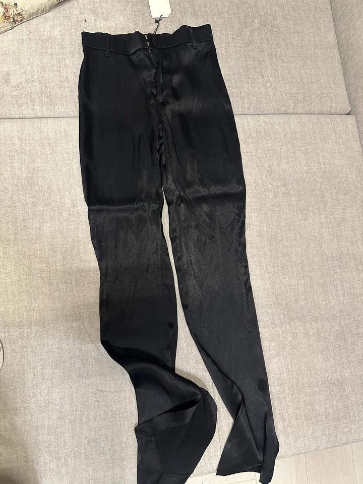 Атласные брюки ZARA из вискозы